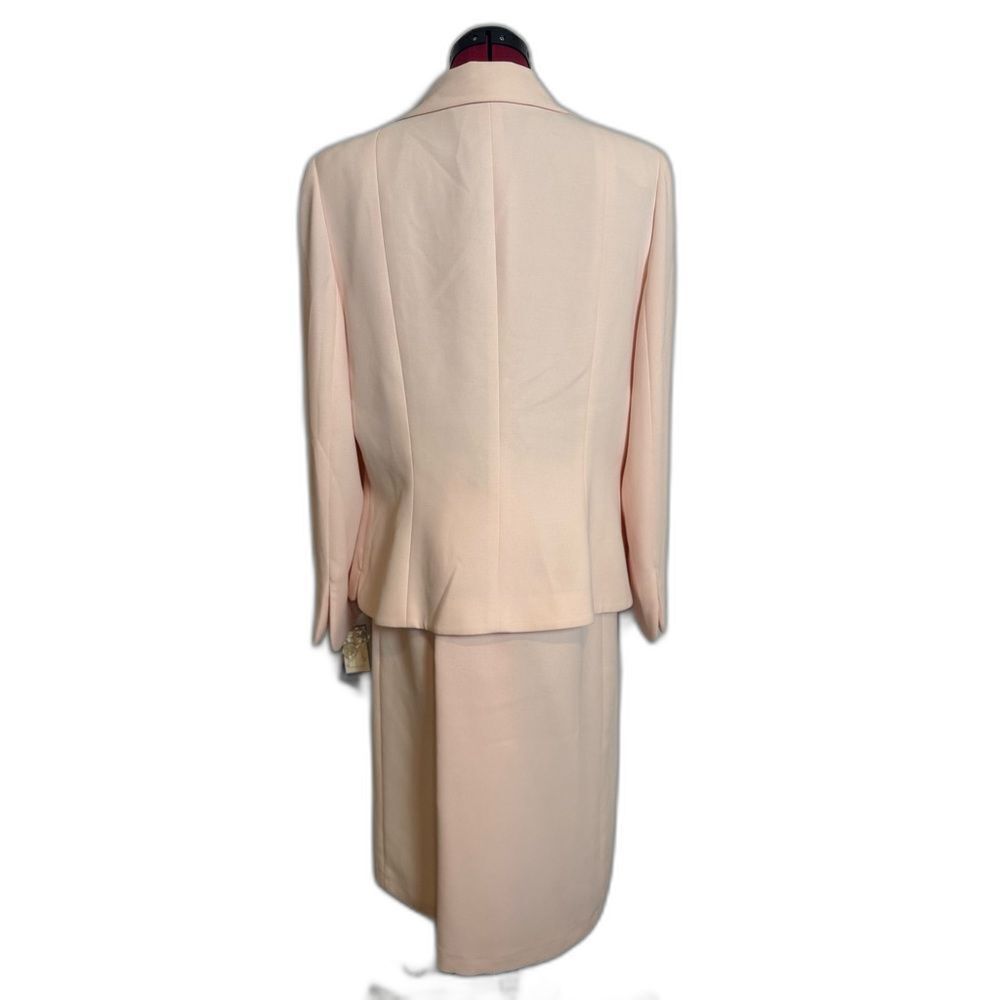 NWT Kasper Skirt Suit Women's Size 16 Pink 2-Piece Set Blazer & Skirt - Picture 2 of 14